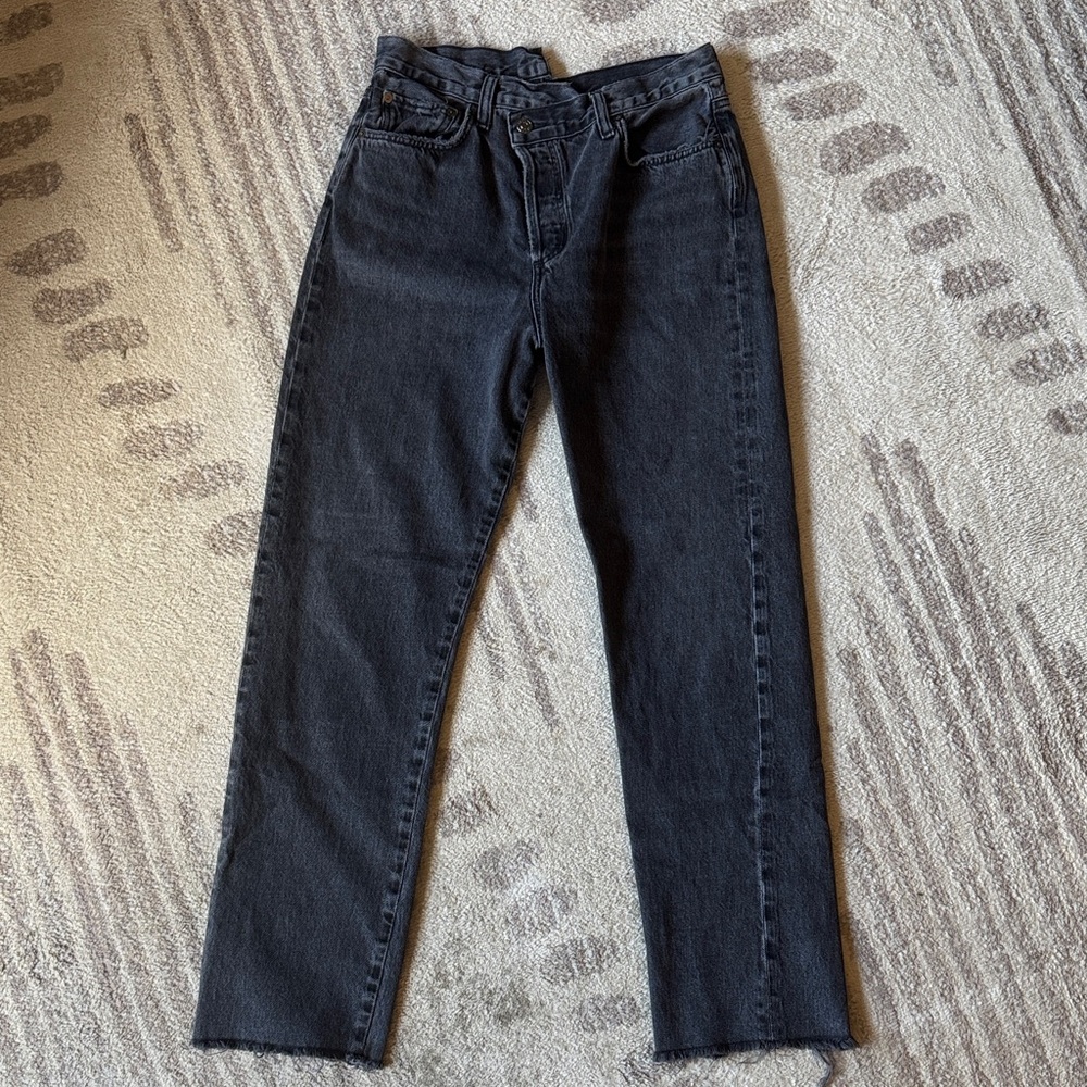 Agolde black denim jeans